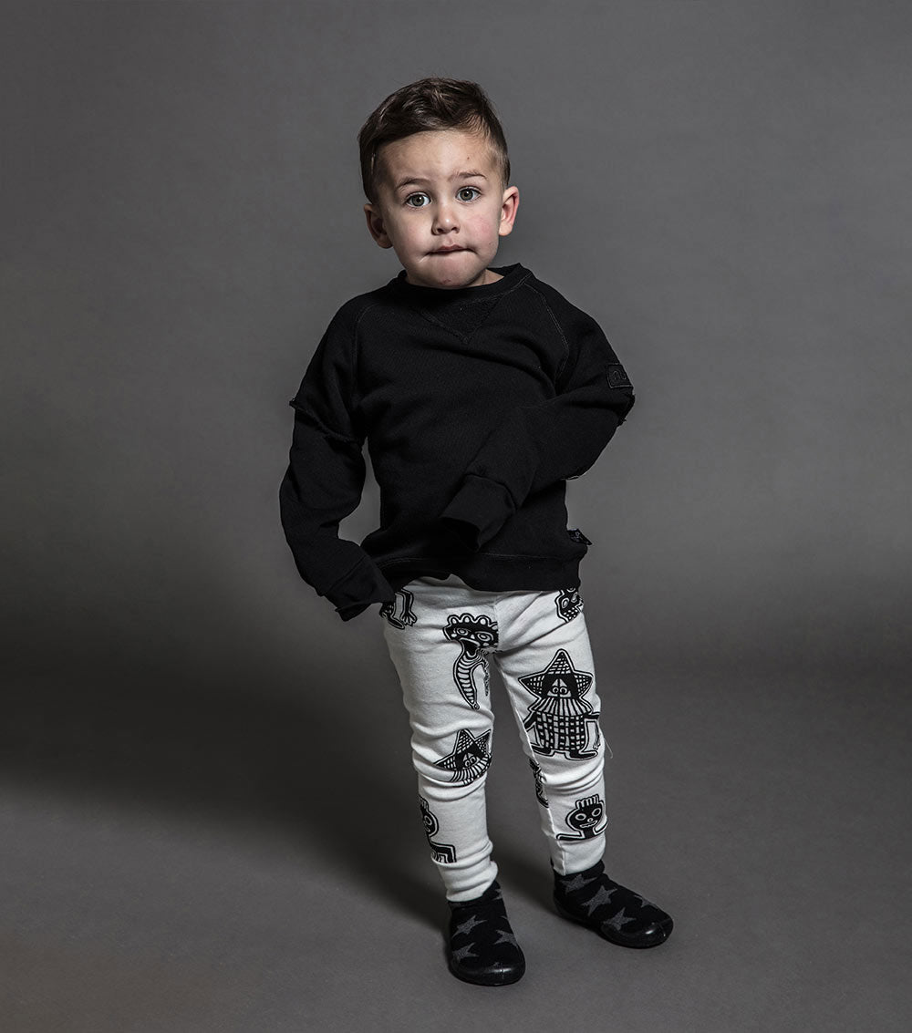 Kid | Tribal Dancers Leggings | White