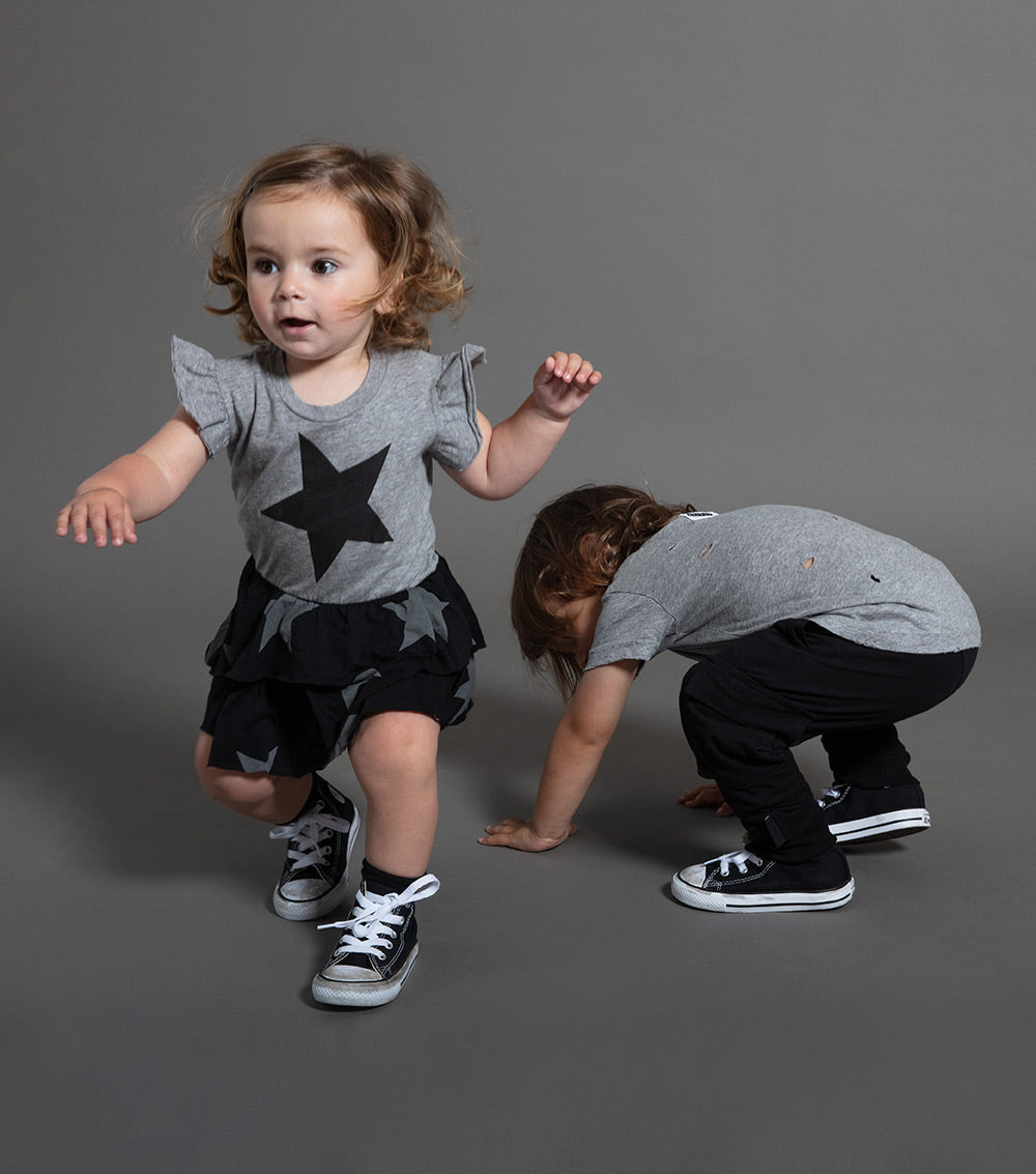Kid | Hand Torn Deconstructed T-Shirt | Heather Grey