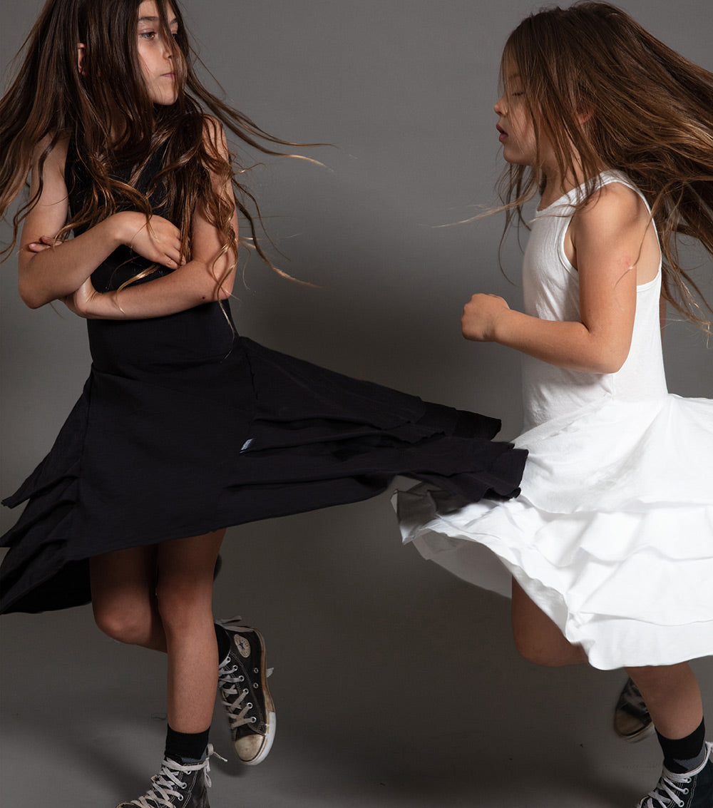 Kid | Fancy Layered Dress | Black