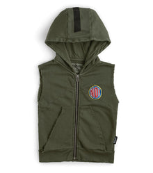 Kid | Raw Vest | Olive