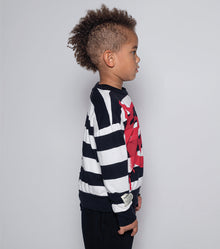 Kid | Mischief Cat Sweatshirt | Stripes