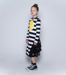 Kid | Nununu Smile Layered Dress | Stripes