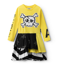 Kid | Mash Up Layered Dress | Yellow