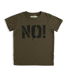 Kid | No! T-Shirt | Olive