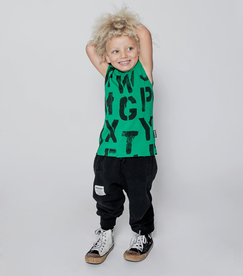 Kid | Abc Sleeveless Shirt | Ice Grey