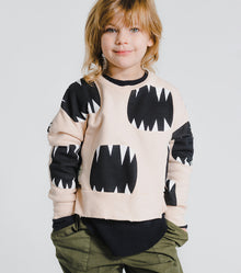 Kid | Roar Box Sweatshirt | Nude