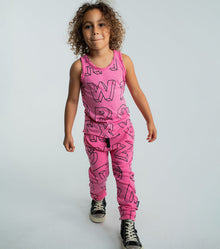 Kid | Light A-Z Baggy Pants | Black