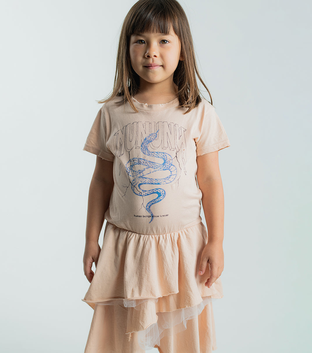 Kid | Layered Snake Dress | Black