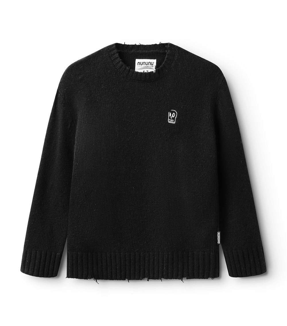 Kid | Frayed Knit | Black