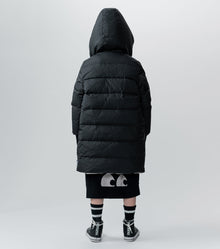 Unisex | Reversible Side Eye Down Coat | Black x Smokey Natural