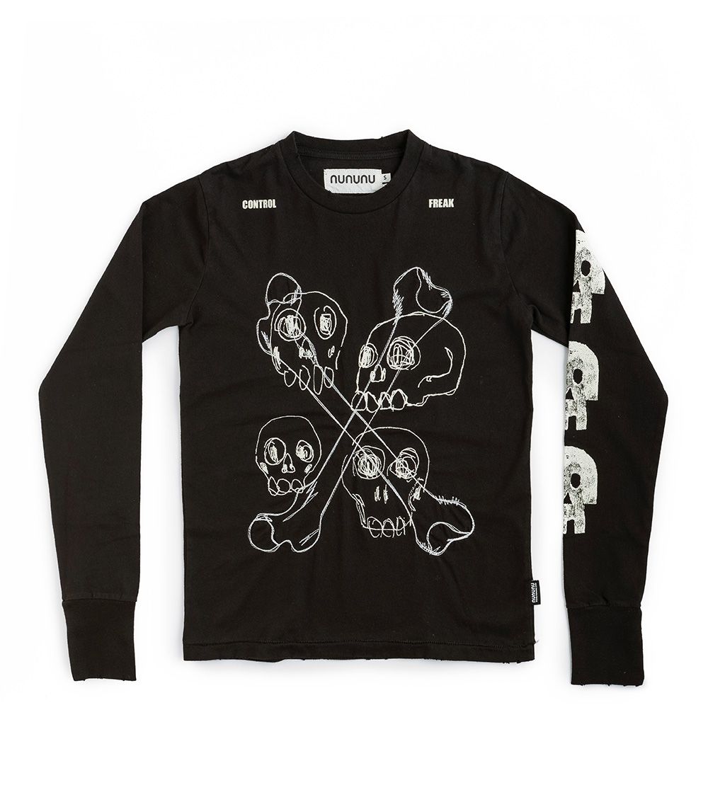 Women | Multi Skull Shirt | Black