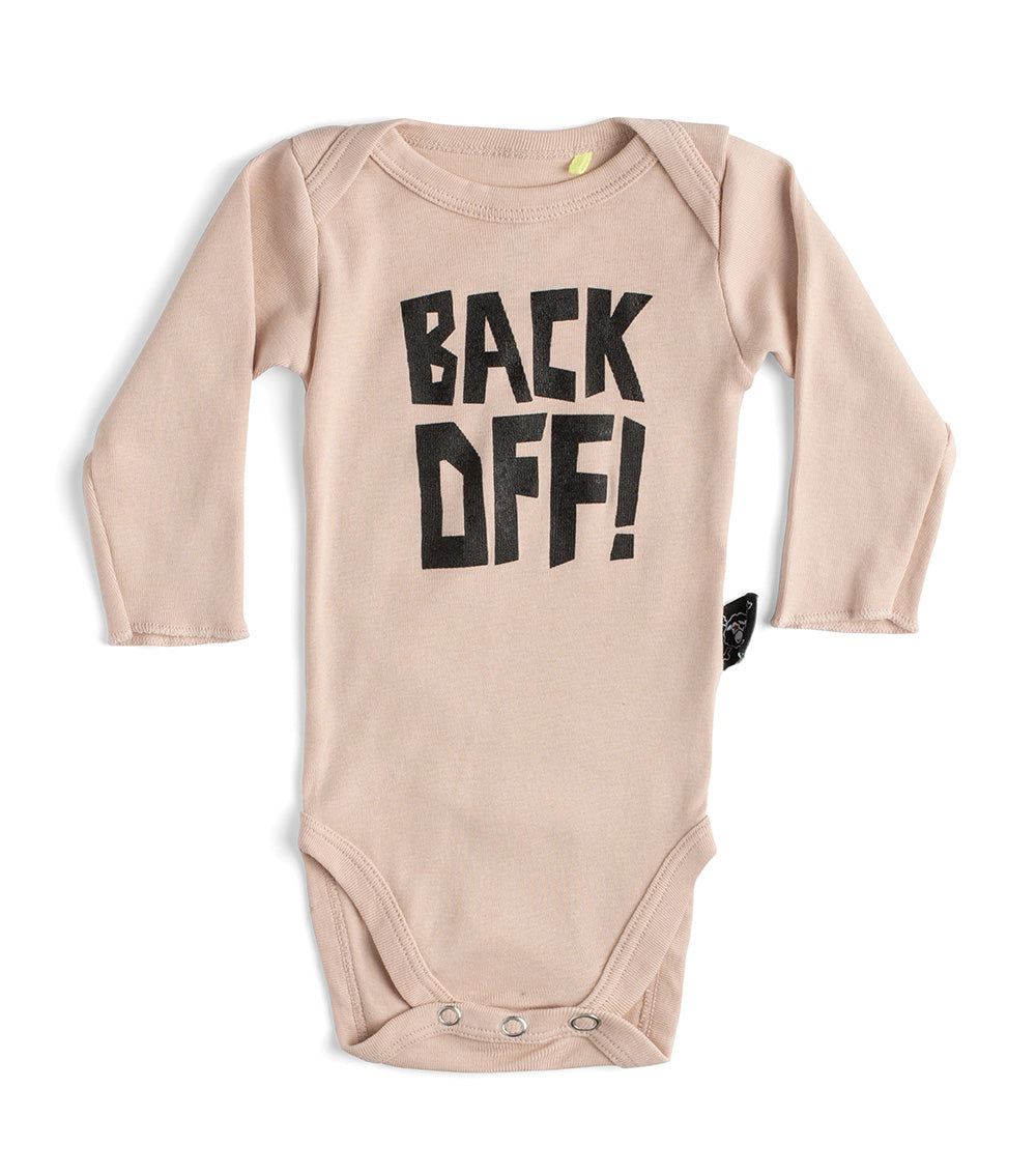 Newborn | Back Off! Onesie | Nude
