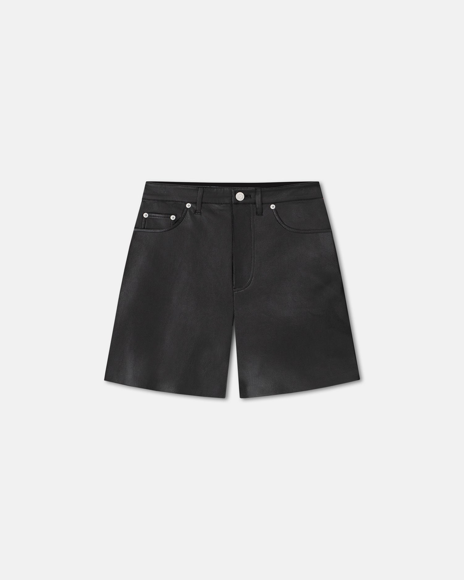 Womens | Zosha Okobor Alt-Leather Shorts | Black