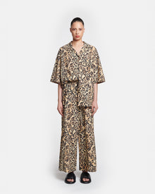 Kyler Printed Cotton-Voile Pants | Leopard