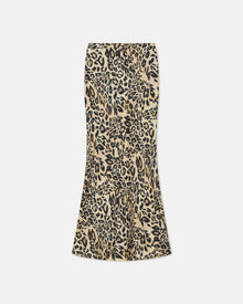 Sabeen Printed Twill-Silk Midi Skirt | Leopard