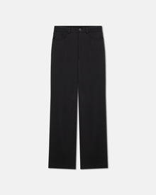 Josine Slip Satin Baggy Pants | Black