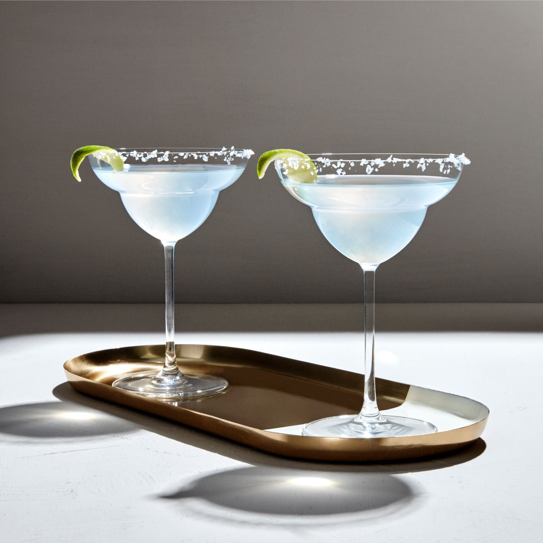 Vintage Margarita Glasses | Clear Crystal | Set of 2