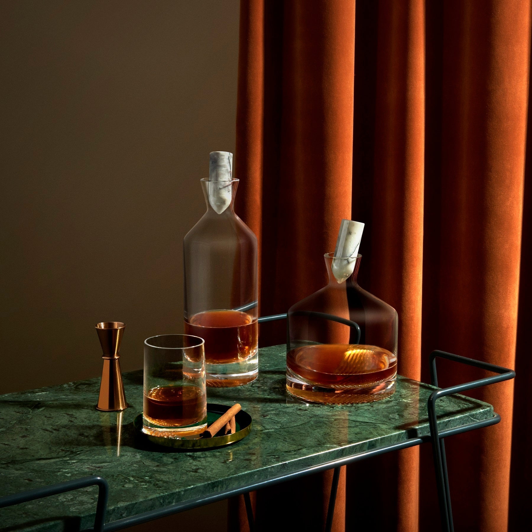 Alba Whisky Dof Glasses | Clear Crystal | Set of 2