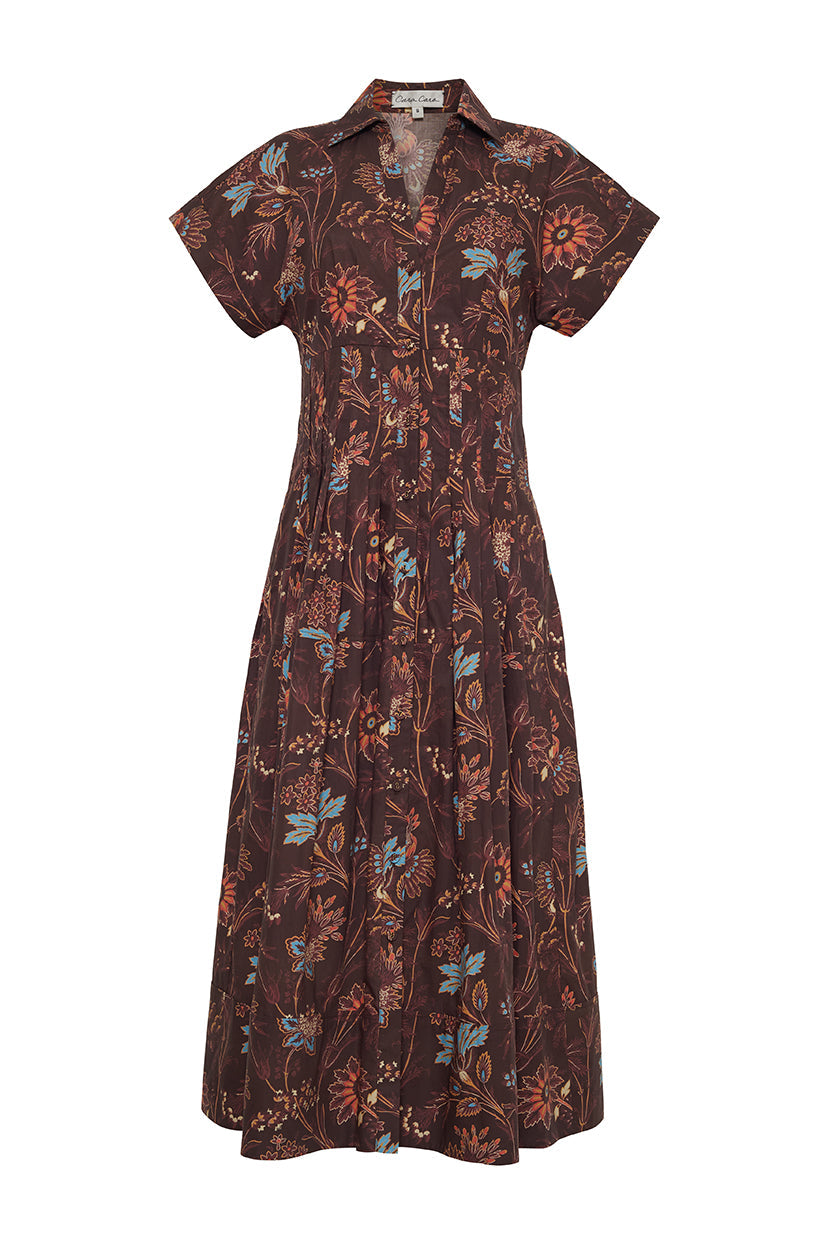 Nash Dress | Brown Vine Blooms