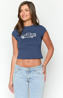 Car Baby Tee | Navy