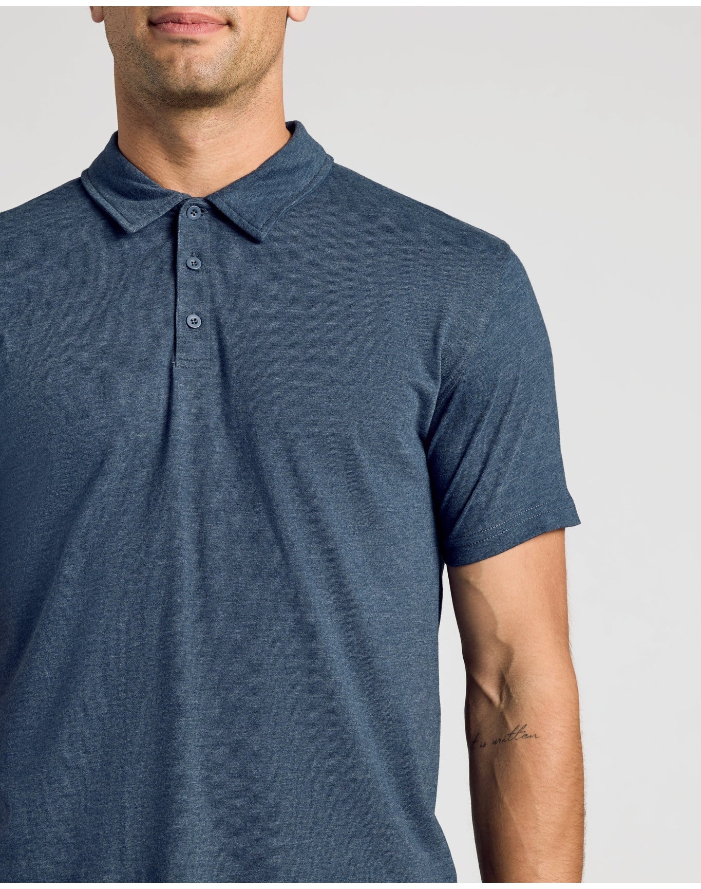 Navy Classic Polo | Heather