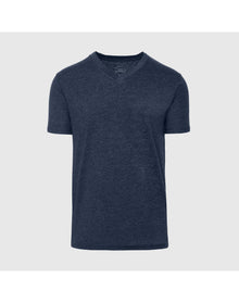 Navy Classic V-Neck | Heather