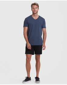 Navy Classic V-Neck | Heather