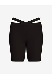 Neoprene Banded Bikeshort | Black