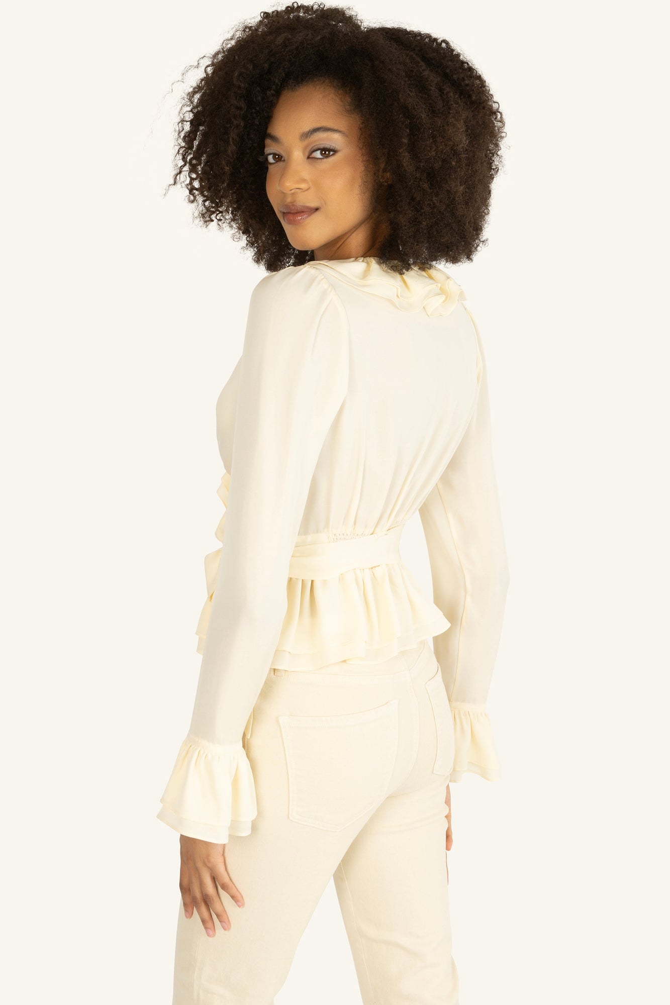 Noelle Blouse | Creme