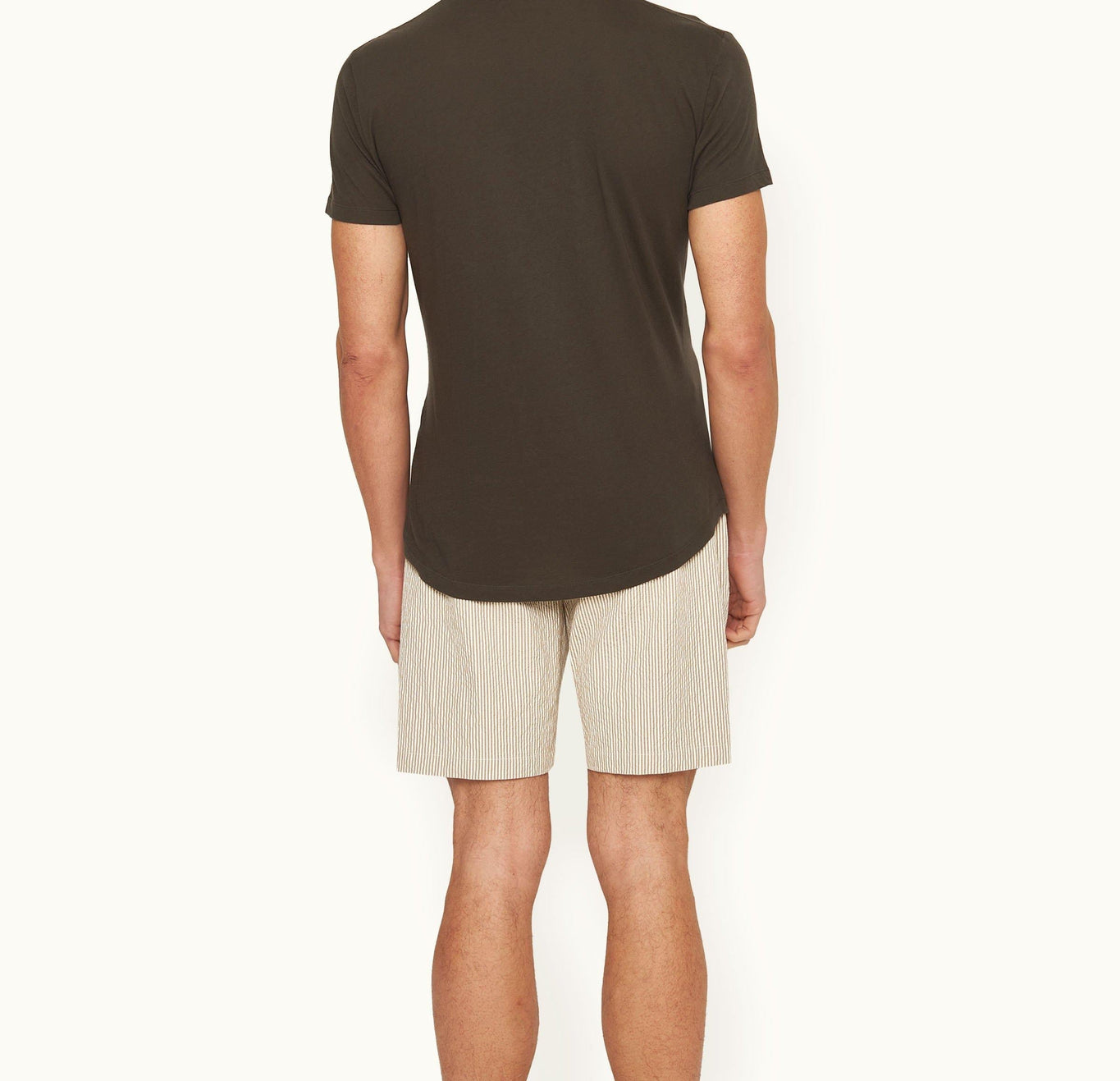 Norwich Seersucker Seersucker Stripe Tailored Fit Shorts Woven | Chai/White Stripe