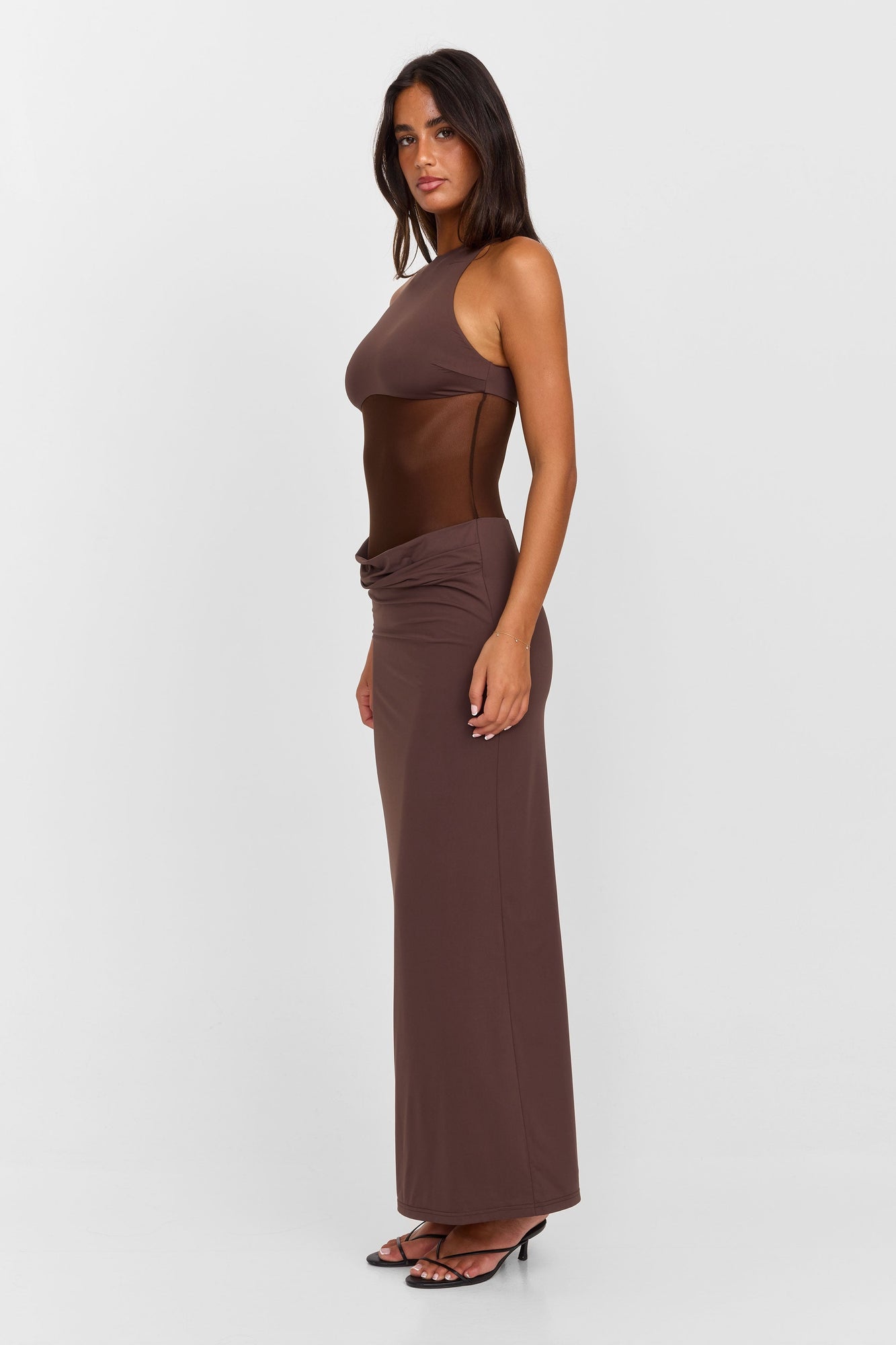 Nysa Maxi Dress | Brown