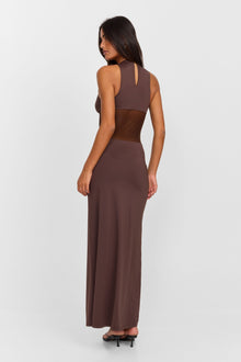 Nysa Maxi Dress | Brown