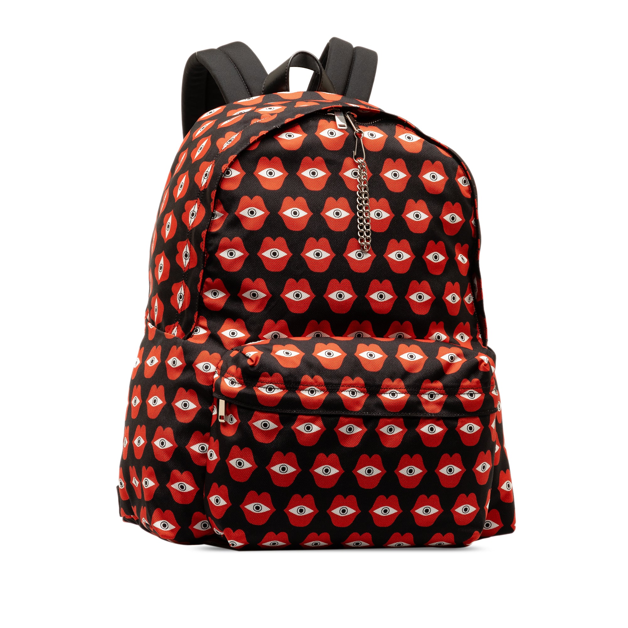 Celine | Pre-Owned x Anneli Henriksson Telepathic Love Backpack | BlackRed