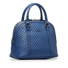 Gucci Pre-Owned Medium Microguccissima Dome Satchel | Women | Blue