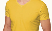 OB Tailored Fit V-Neck T-Shirt | Yellow Blaze
