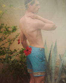 Men | Bulldog Swim Boxer | California Blue