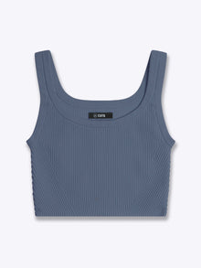 Womens | Coreflex Form-Fitting Cropped Tank | Ocean Storm