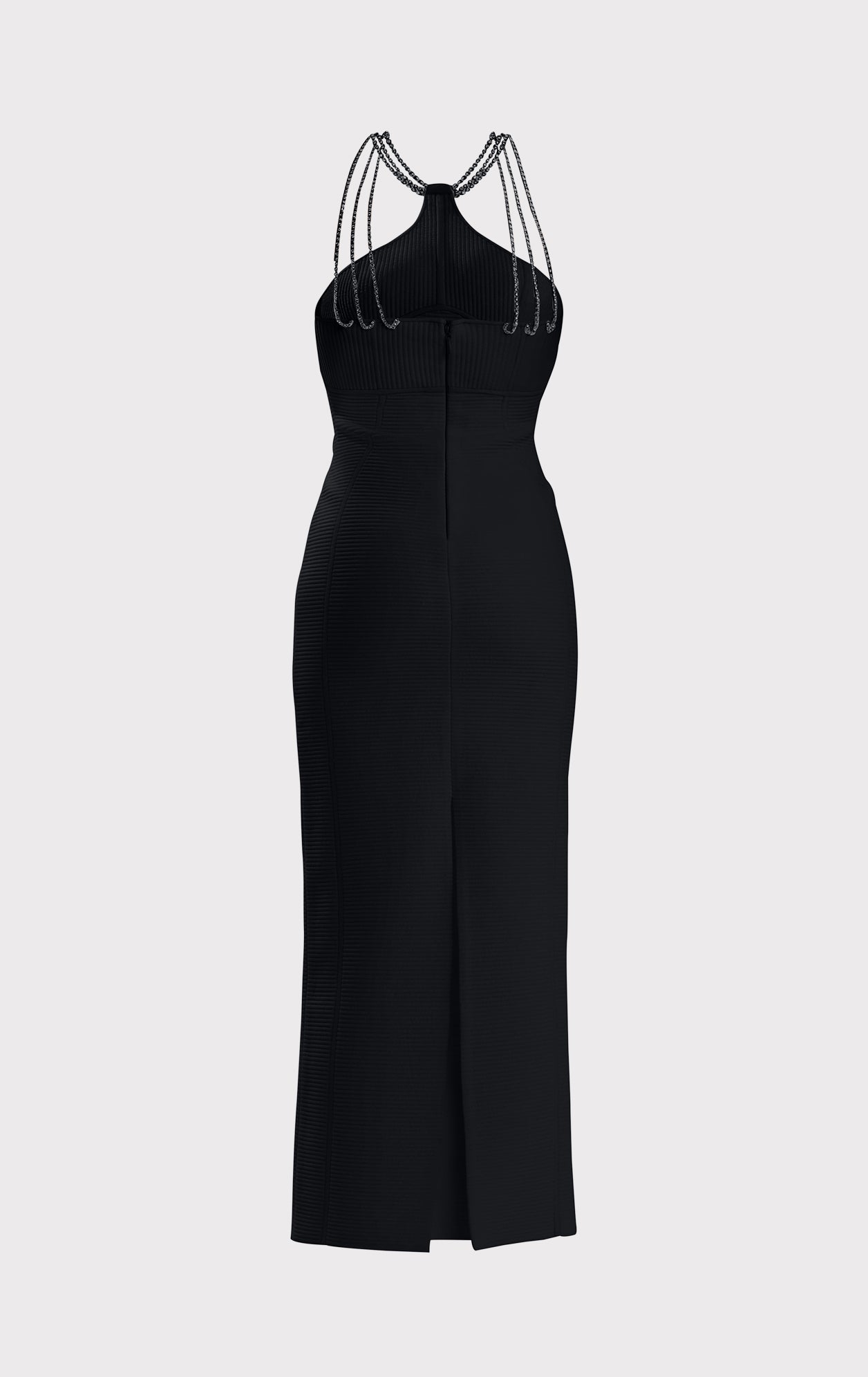 Halter Ottoman Gown | Black