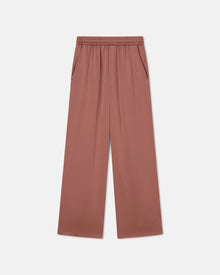 Odessa Slip Satin Pants | Brown Terra