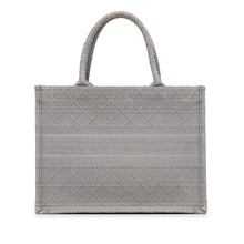 Dior Pre-Owned Medium Cannage Embroidered Book Tote | Women | Gray