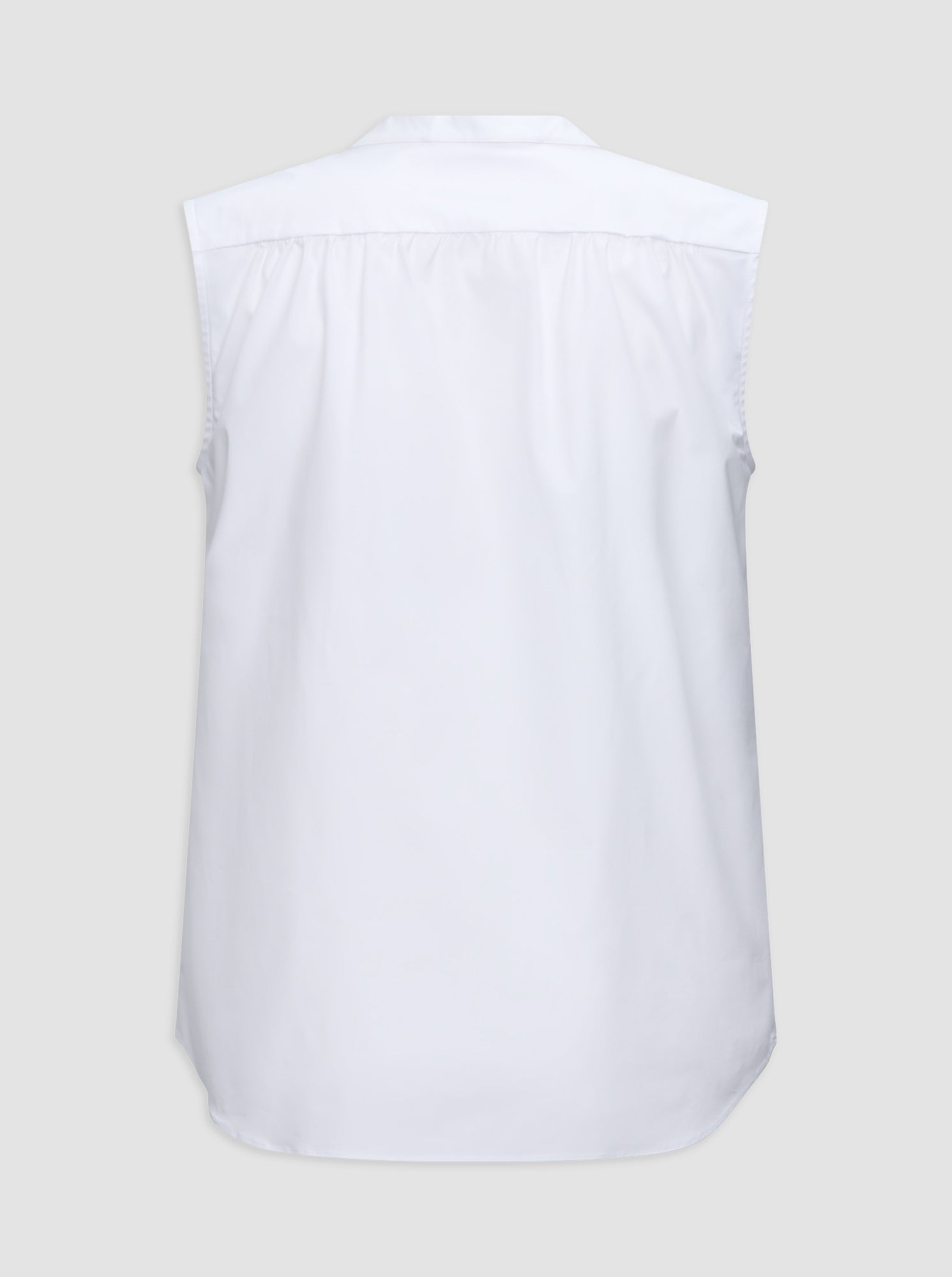 Olympia Sleeveless Shirt | White