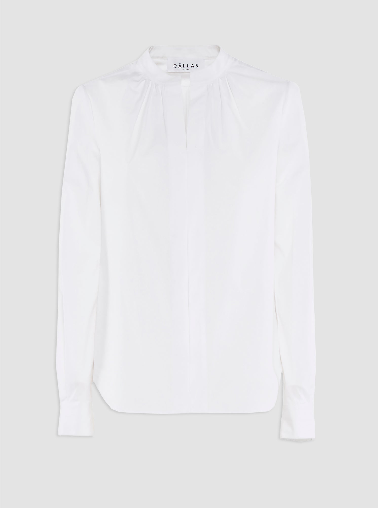 Olympia Poplin Blouse | White