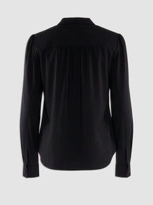 Olympia Poplin Blouse | Black