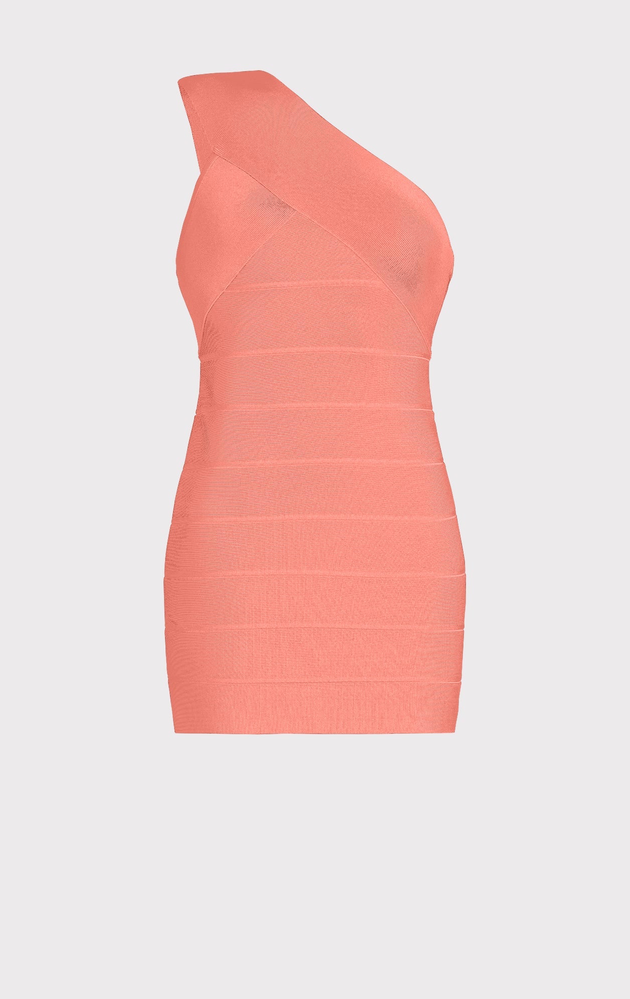 One Shoulder Mini Dress | Deep Sea Coral