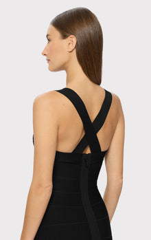 Strappy Mini Dress | Black