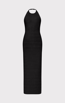 Halter Bandage Gown | Black