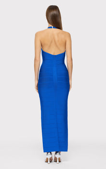 Halter Bandage Gown | Bright Blue