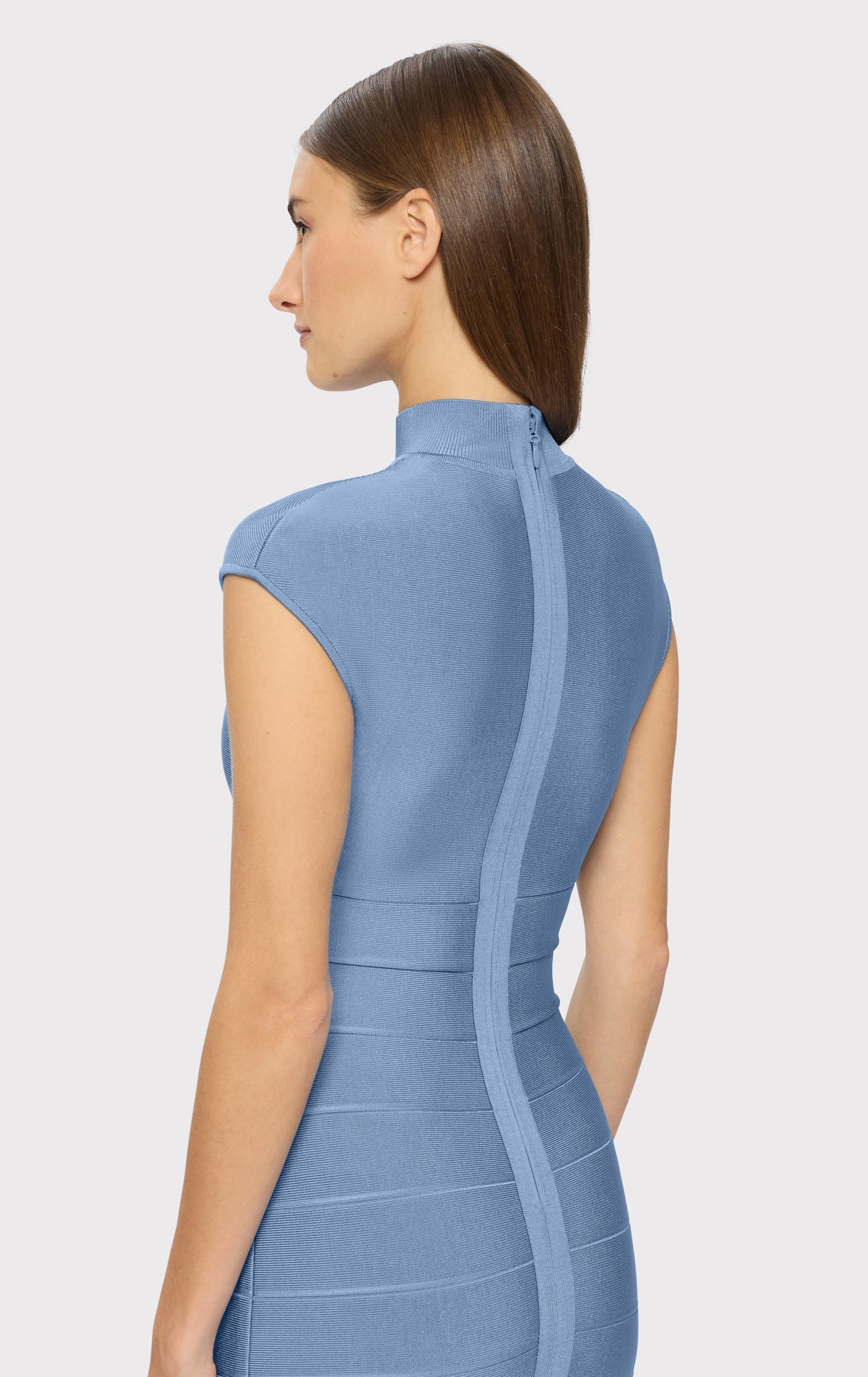 Cap Sleeve Cut-Out Gown | True Blue