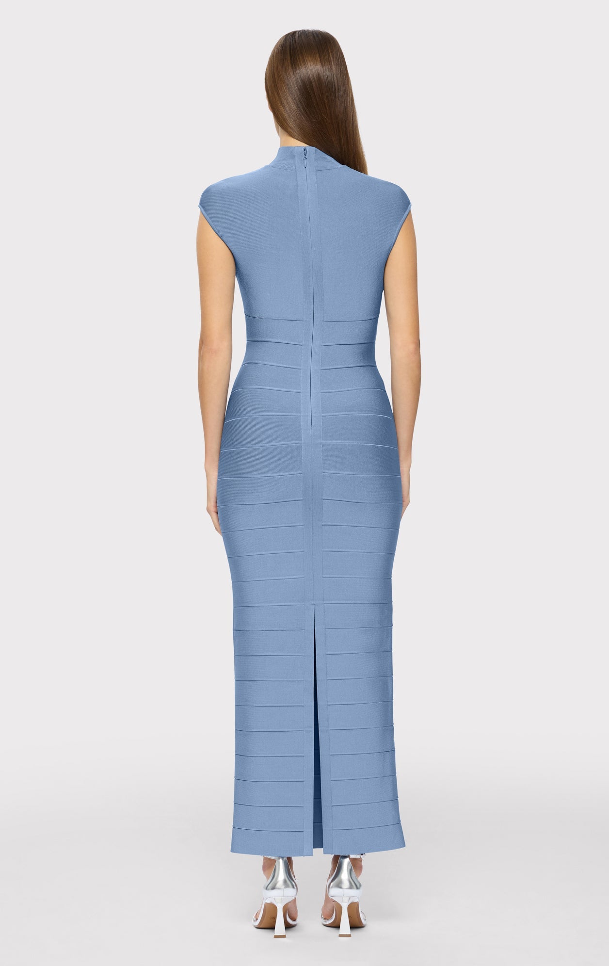 Cap Sleeve Cut-Out Gown | True Blue