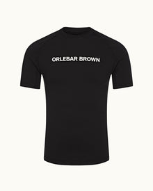 Black Short-Sleeve Rash Guard | Black